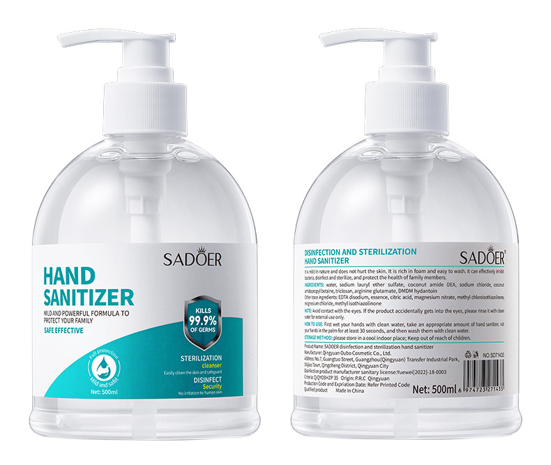Hot new hand sanitizer 500ml SADOER foam deep cleaning large capacity_voghion.com