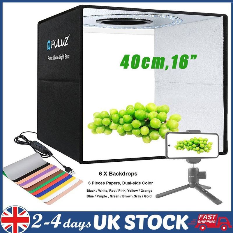 PULUZ Light Box Photographie 40 cm, Studio photo portable professionnel 16 pouces_voghion.com