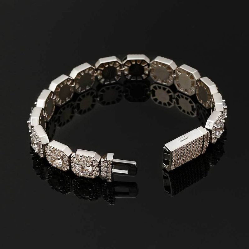 Men's Jewelry Hip Hop Bracelets, Rock Sugar Chain, Zircon Bracelets, Trendy Personality Fashion Accessories,_voghion.com