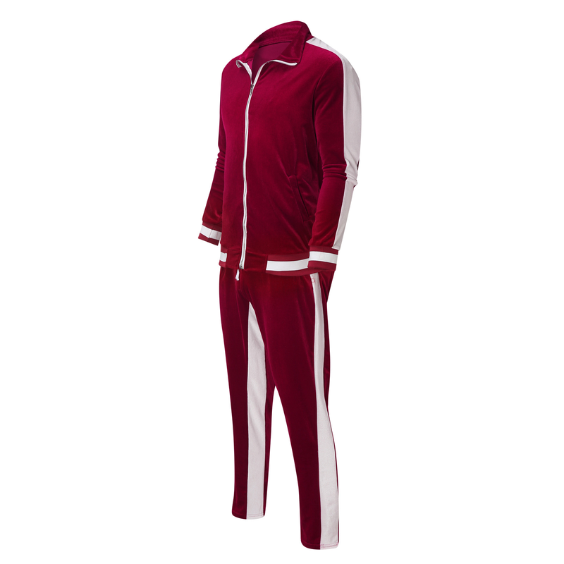 Nuevo conjunto Veet deportivo para hombre, sudaderas con capucha gruesas de terciopelo y pantalones, sudadera cálida, chándal, primavera y otoño, novedad de 2023_voghion.com