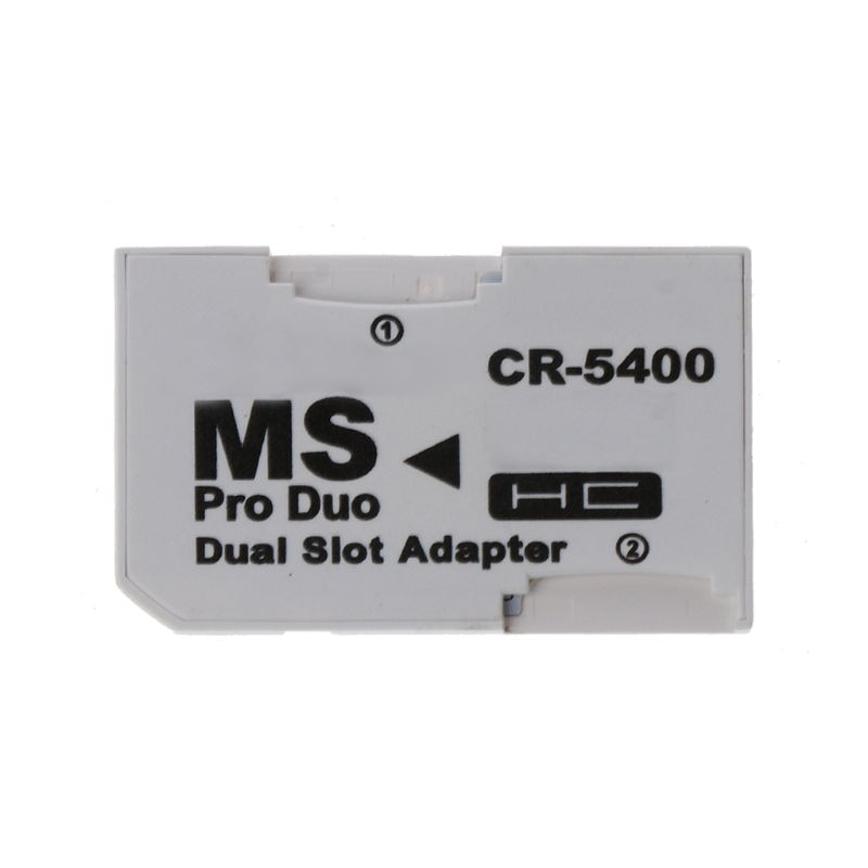 1 STK NY Dual Slot TF til MS Memory Stick Pro Duo Card Adapter CR5400 For PSP 1000/2000_voghion.com