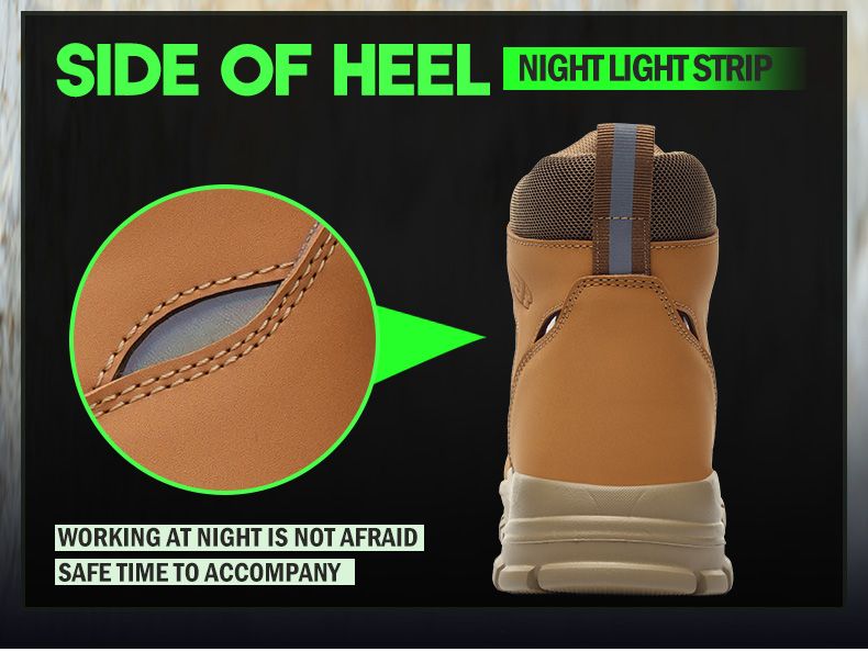New Fashion 2024 Waterproof Security Work Safety Protective Leather Boots Anti-smash Anti-puncture Industrial Shoes_voghion.com