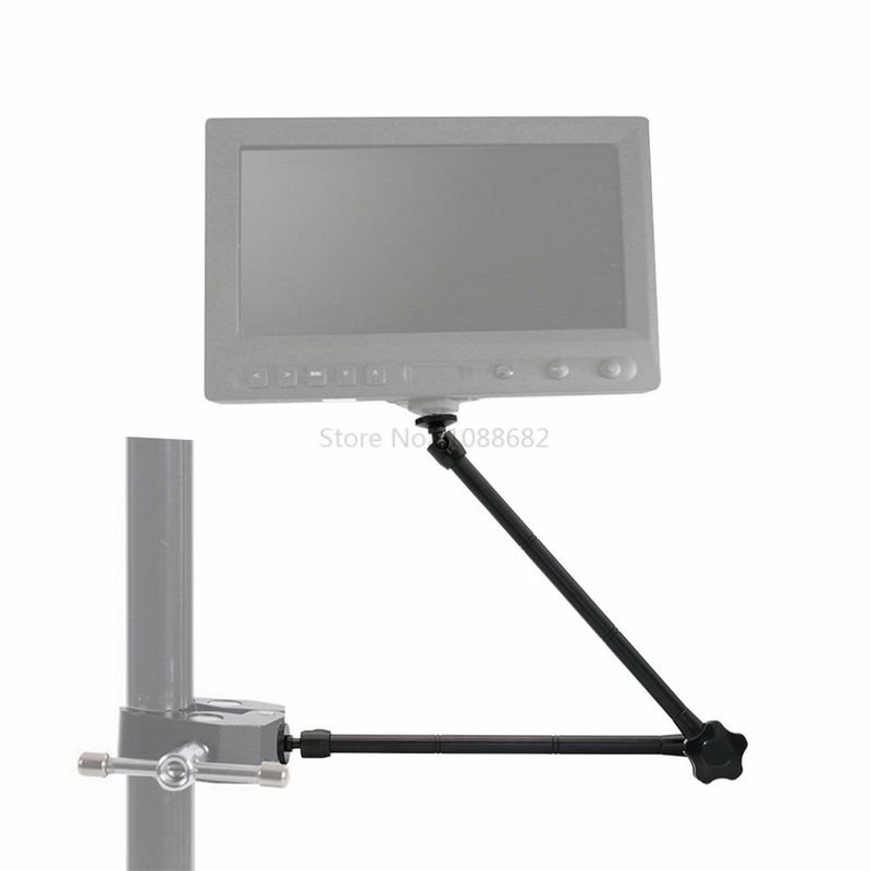 20 tuuman nivellettävä kitkavarsi jalustalle, ruuvi DSLR-kameralaitteistoon, LCD-DV-näyttöön, LED-valoon, mikrofoniin, DJI Osmoon_voghion.com