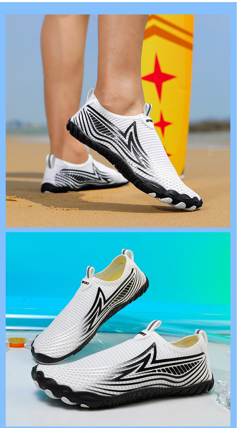 Scarpe da acqua unisex ad asciugatura rapida per escursionismo, nuoto e spiaggia – Calzini antiscivolo con mesh traspirante e intersuola in EVA (uomo/donna)_voghion.com