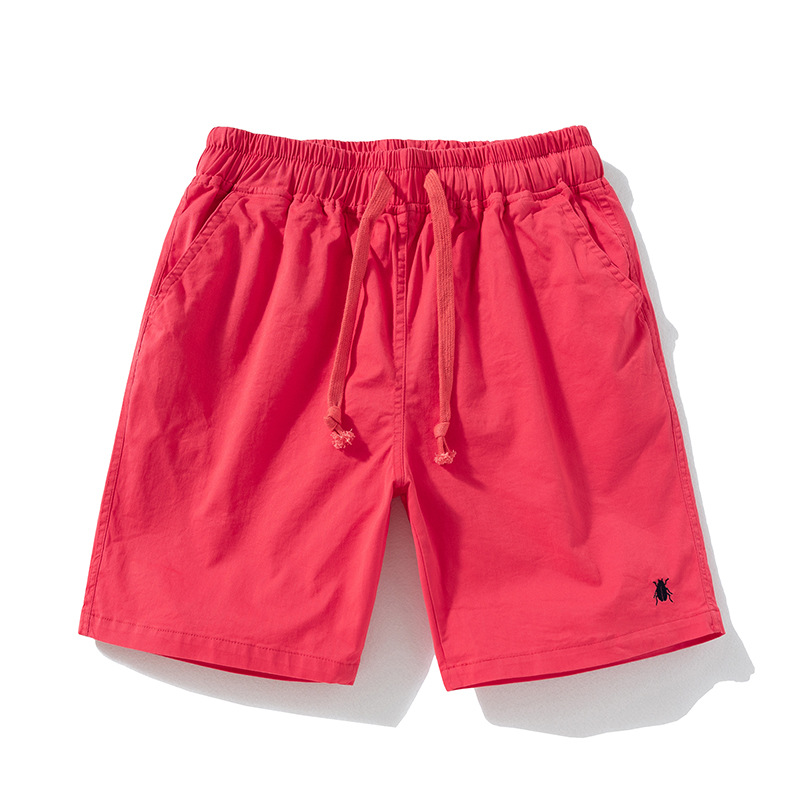 Sommer Neue Paar Candy Shorts Net Rot Gleiche Vielseitige Capris Für Männer Reine Baumwolle Mode Beachwear_voghion.com