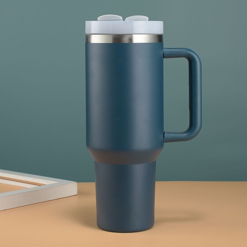 40oz Autobeker Grote Capaciteit Dubbellaags Vacuüm Huishoudelijke Auto Draagbare Thermosbeker met Reuzenhandvat_voghion.com