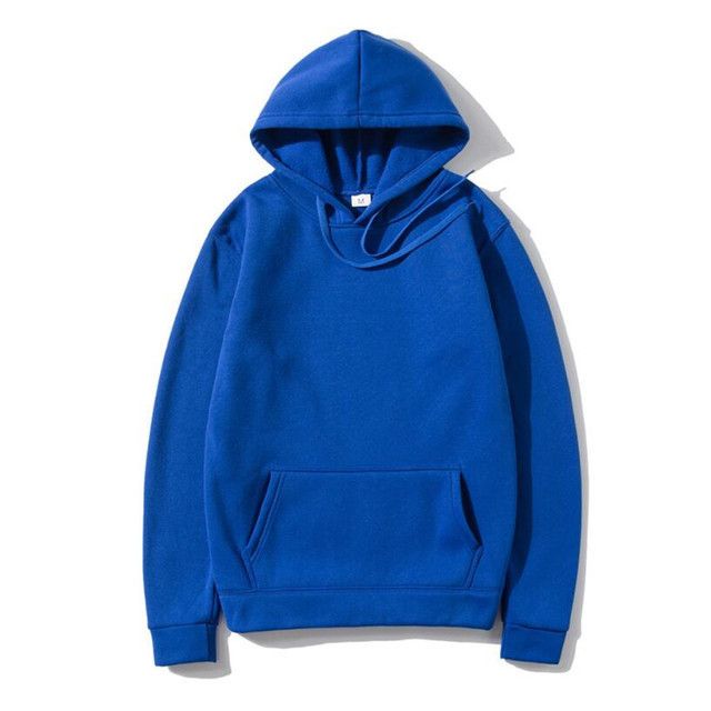 Abbigliamento da uomo Felpa con cappuccio in felpa con cappuccio tinta unita pesante di grandi dimensioni _voghion.com