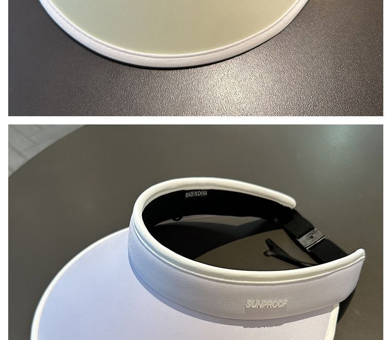 Tom sommarhatt damsolskyddshatt med stor brätte hopfällbar hårbåge solhatt UV-beständig ansiktsblockerande solhatt_voghion.com