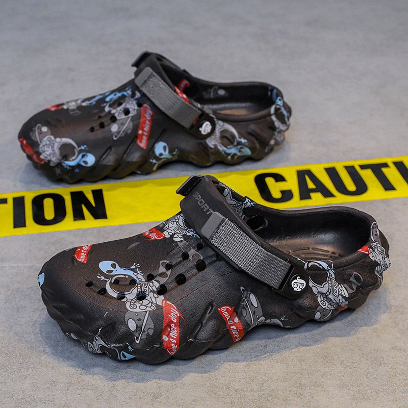Divat Férfi Papucsok Kényelem Strandszandálok Csúszásmentes Kerti Cipők Szakácscipők Nyári Alkalmi cipők Nővér Orvos Cipők Flip Flop_voghion.com