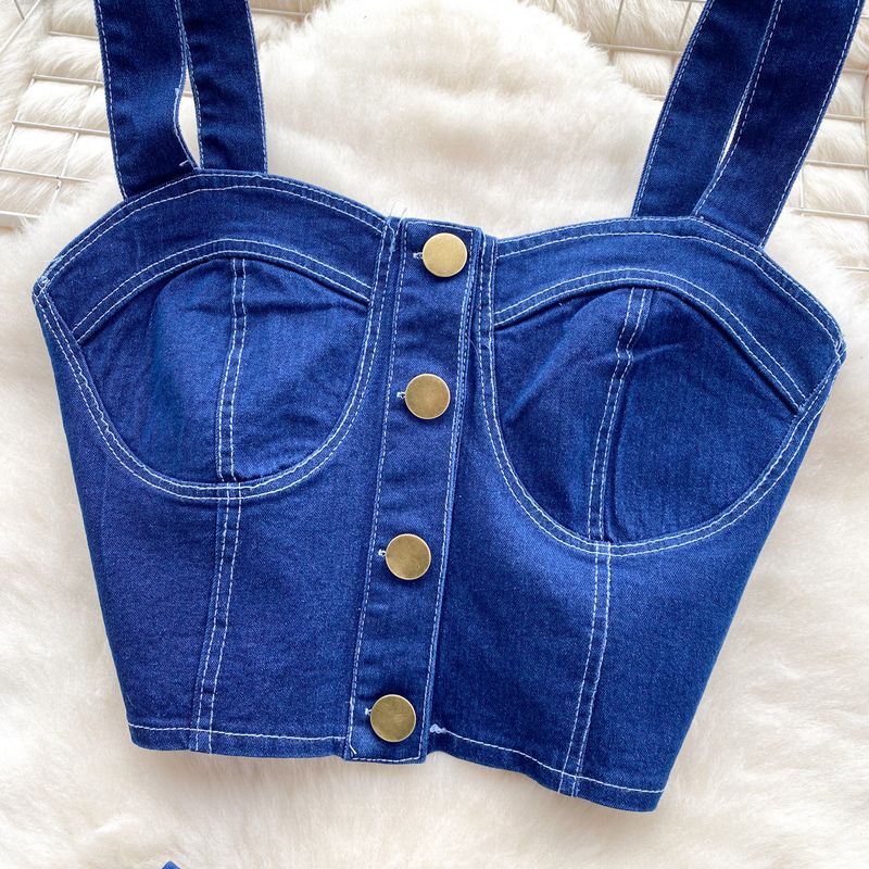 Roupas femininas estilo retrô, traje curto, camisola, minissaia versátil, jeans, terno de duas peças, moderno_voghion.com