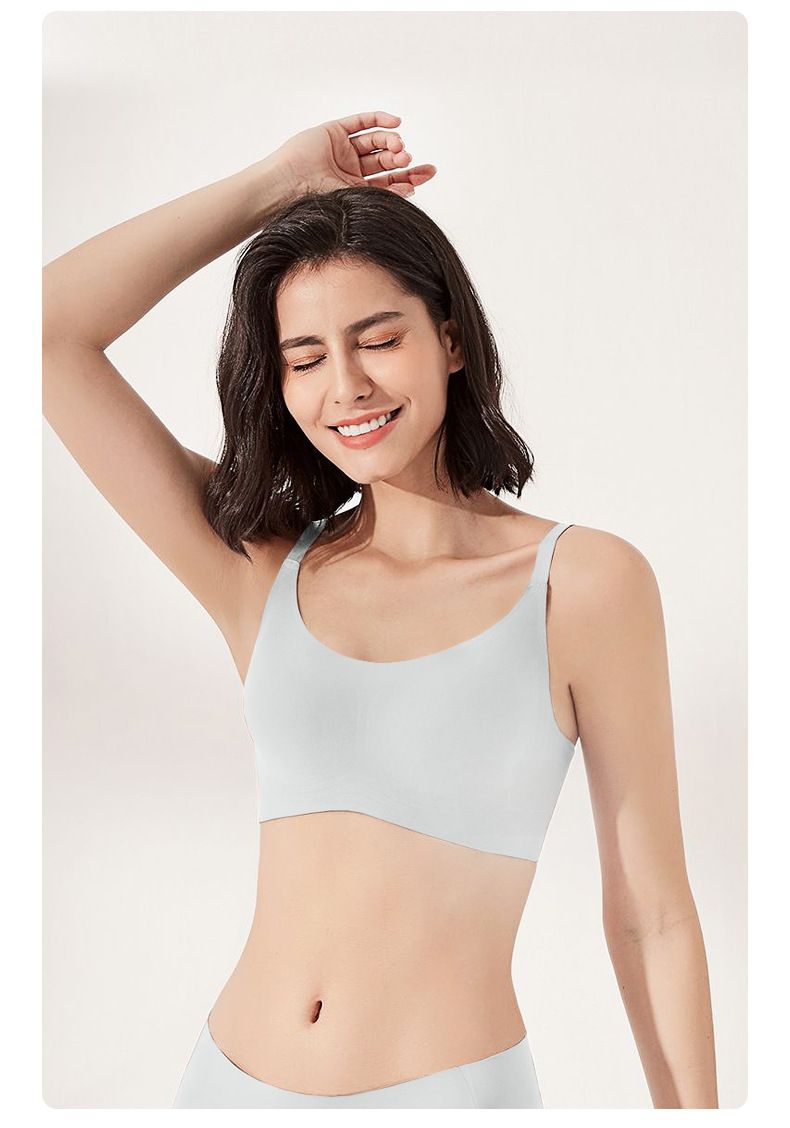 Non-marking Underwear Small Chest Beautiful Back Sling Vest Lightweight Breathable Non-steel Ring Anti-gravity Bra Nana Same_voghion.com