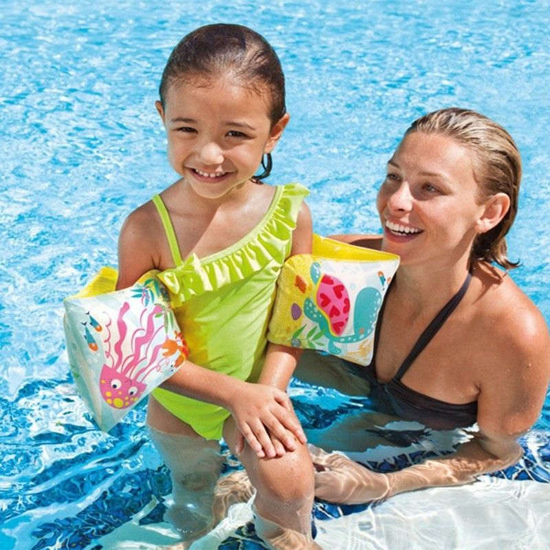 Intex Inflatable Swim For Children, Aid, Swimming Arm Float, PVC Water Safety Vest_voghion.com