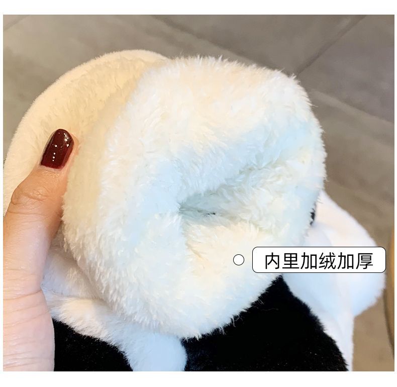 Winter Warm Skin-Friendly Cute National Treasure Panda Plush Fingerless For Women Outdoor Student Snow Play Anti-Freeze_voghion.com