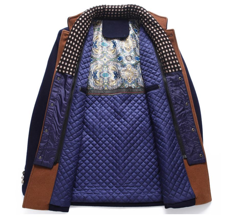 CT 2025 Wool Coat Autumn Winter Thickened Scarf Collar Jacket Men's Outerwear_voghion.com