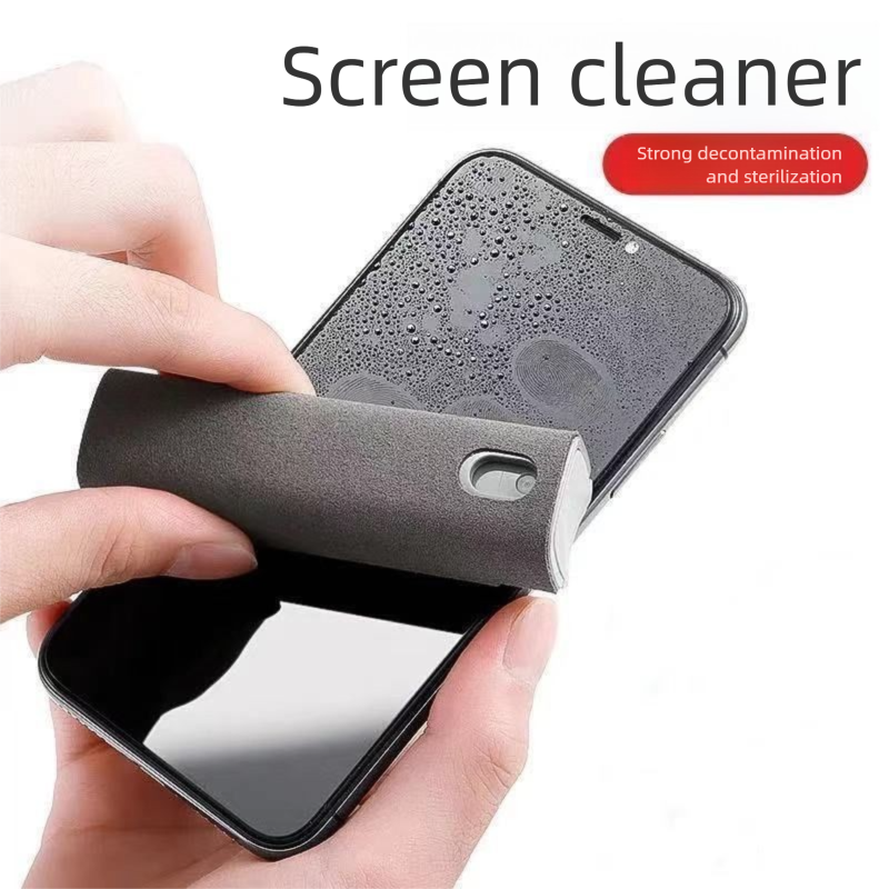 Mobile Phone Screen Cleaner Tablet Laptop Display Cleaning Cloth Wipe All-in-One Spray_voghion.com