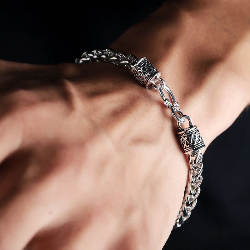 Armband für Männer mit Hakenverschluss, einzigartiges Design, High-End-Gefühl, einfacher, neuer kubanischer Sommerstil, vielseitige Nische für Frauen_voghion.com