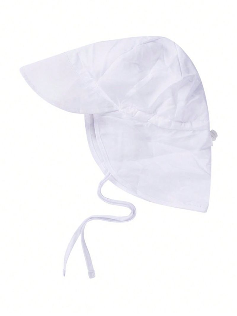 1 x Sonnenhut für Säuglinge/Kleinkinder, für Mädchen und Jungen, 6M-5Y, für den Außenbereich, breite Krempe, Nackenschutz, Sonnenschutz_voghion.com