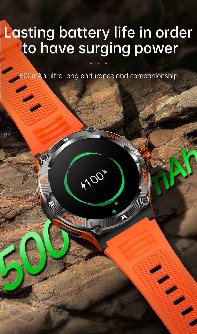 Akıllı Saat Erkekler 1.53 İnç Ultra HD Ekran 500 Mah Pil Bluetooth Çağrı Akıllı Saat Huawei Xiaomi GPS İzleme_voghion.com