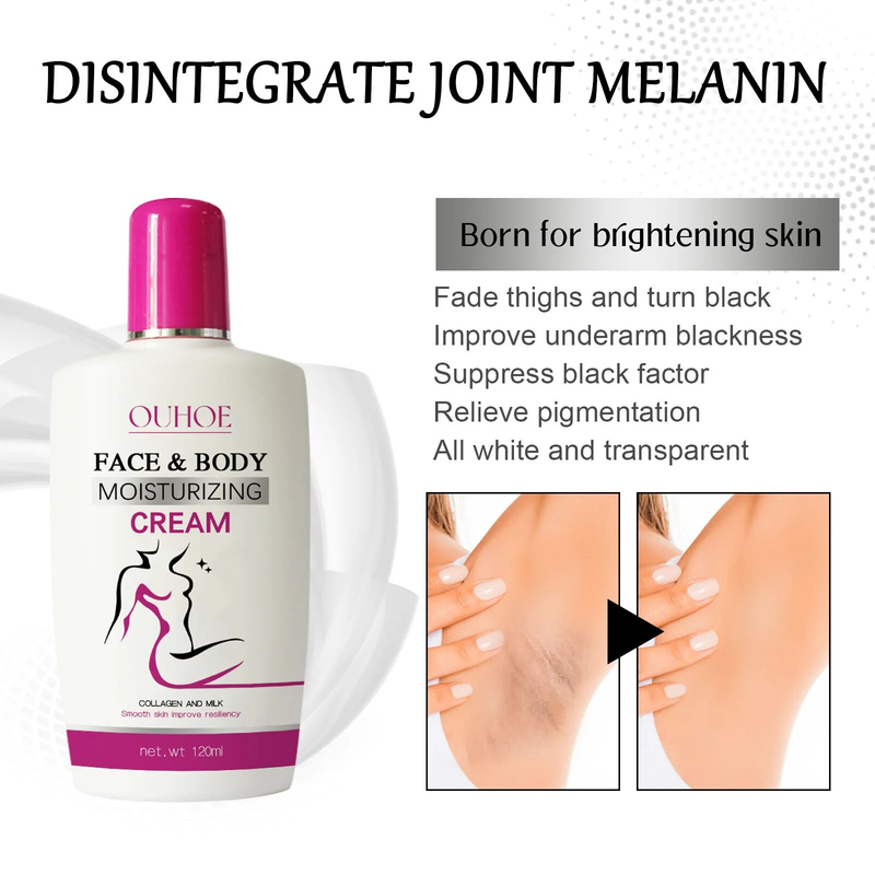 Creme corporal clareador para áreas íntimas brilhantes e escuras da pele, clareamento de partes íntimas, loção hidratante iluminadora para axilas_voghion.com