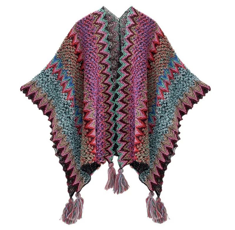 Retro etnische stijl sjaal dames reis buiten mantel mantel jas dubbele functie sjaal_voghion.com