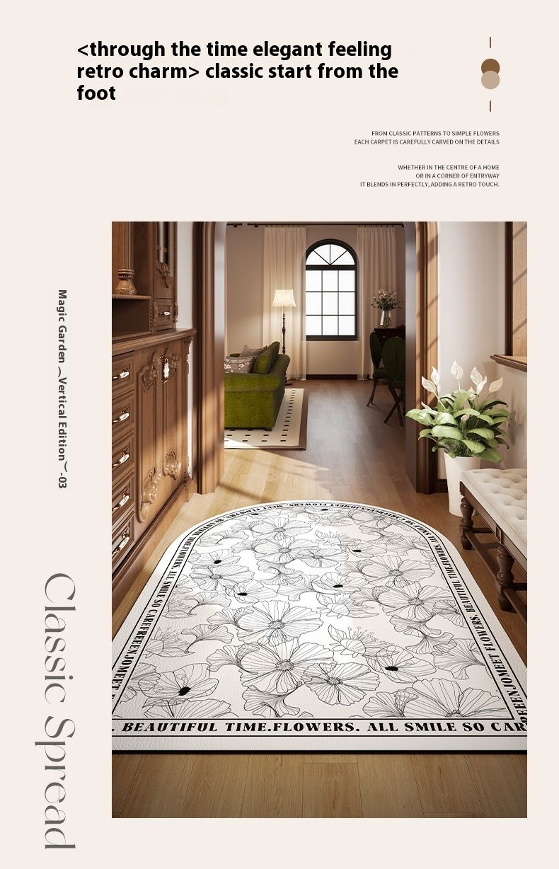 Franču ieejas durvis mazgājamas un dzēšamas, PVC amerikāņu stila ādas ieejas paklājiņš, plīstošs paklājs_voghion.com