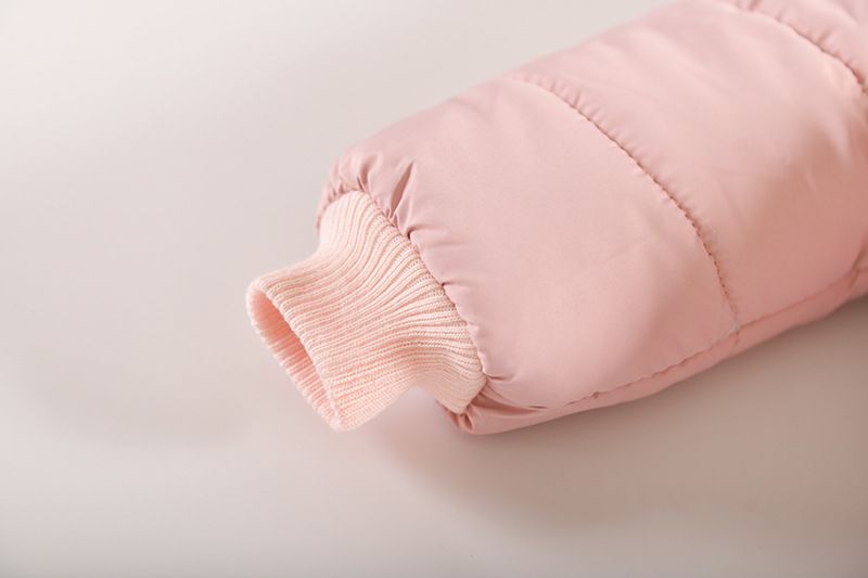 neonate nuovi graziosi fiori tridimensionali vestiti di cotone ragazze giacca con cappuccio con collo di pelliccia ispessita_voghion.com