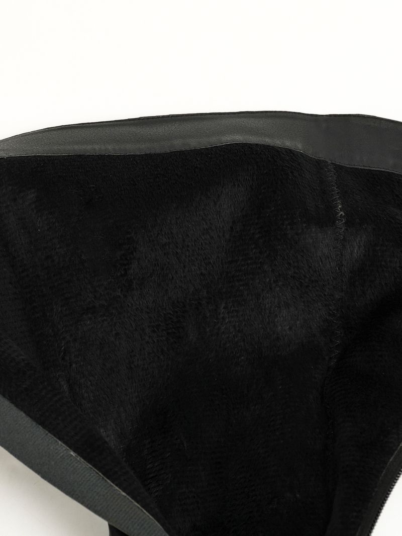 666-66 Women's Long Boots Pointed Toes, Thick High Heels, With A Comfortable, Warm, And Elegant Zipper At The Back_voghion.com