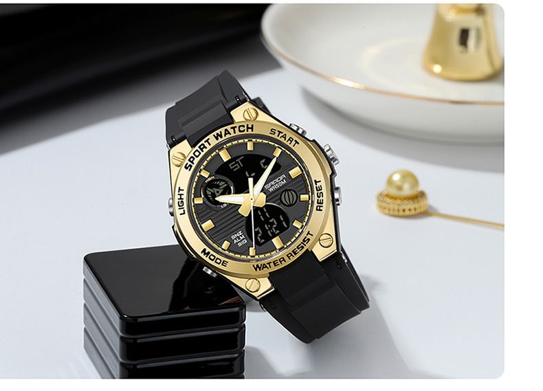 Multifunctional Sports Watch With LED Display, Waterproof, Shock Resistant, Design For Outdoor, Casual, And Daily Use Couple Student Electronic Watch_voghion.com