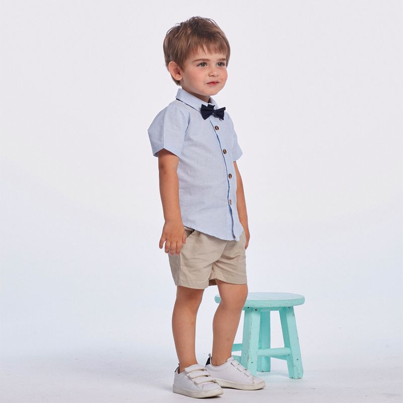 Kinderkleidung Kinderkleidung Sommer neue Jungen Hemd Gentleman Anzug Overall Kindertag Performance Kleidung Jungen ein Jahr alt Kleid_voghion.com