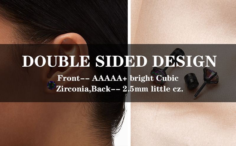 Orecchini a forma di garofano in acciaio inossidabile anallergico con base piatta_voghion.com