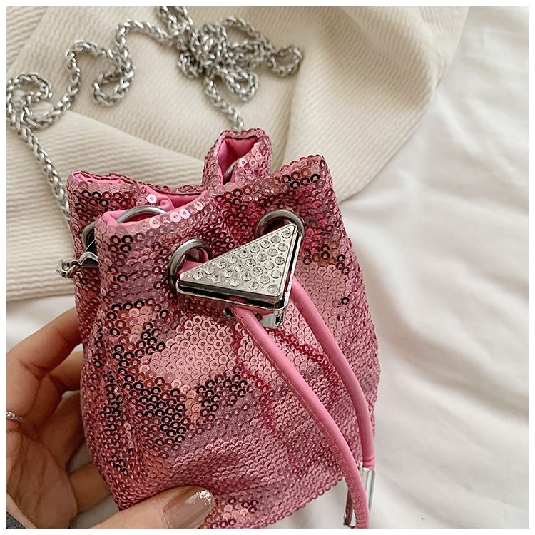 Mini soma ar fliteriem un kausa maisiņu meitenēm, maza soma vasarai, jauna versija plecu soma pāri plecam, ķēdes soma bērniem, vecākiem un bērniem._voghion.com
