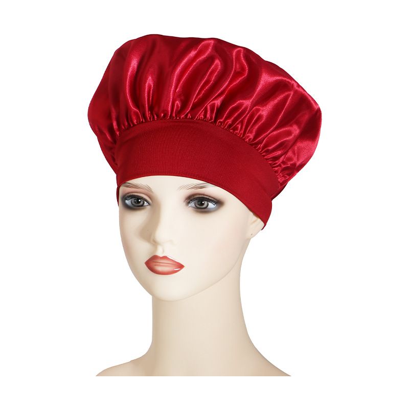 Cuffia da notte in raso per la cura dei capelli, cuffia da bagno a tesa larga, sottile e altamente elastica, per la cura dei capelli da donna in chemioterapia, Satin Beauty_voghion.com