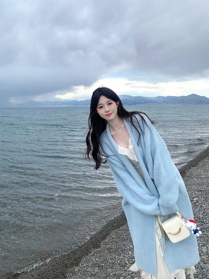 French Style Lazy Cardigan For Women Early Autumn Atmosphere High-end Elegant Knitted Long Sweater Coat_voghion.com