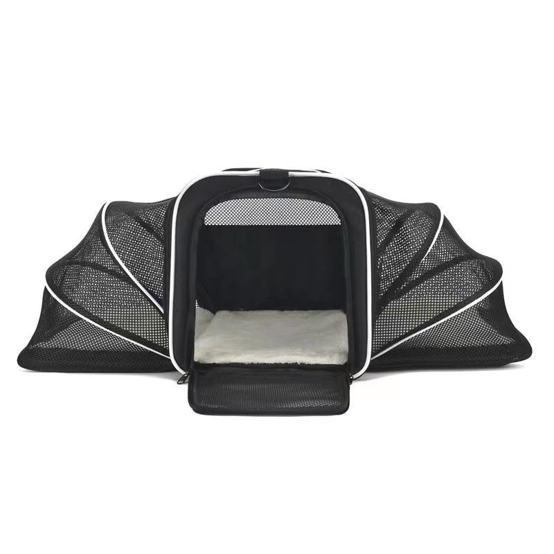 Borsa a tracolla per cani, doppia espansione, grande capacità, per viaggi all'aperto, portatile e traspirante, per gatti_voghion.com
