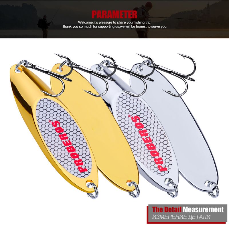Esca affondante lucida a lunga gittata per la pesca in acqua dolce con amo a piuma ardiglione 3G-60G oro argento_voghion.com