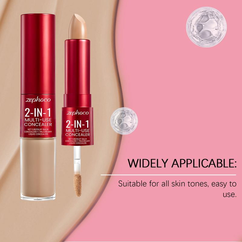 zephoco Liquid Concealer Series Natural Makeup Effect Lightweight And Comfortable Skin Tone Correction Oil Control_voghion.com