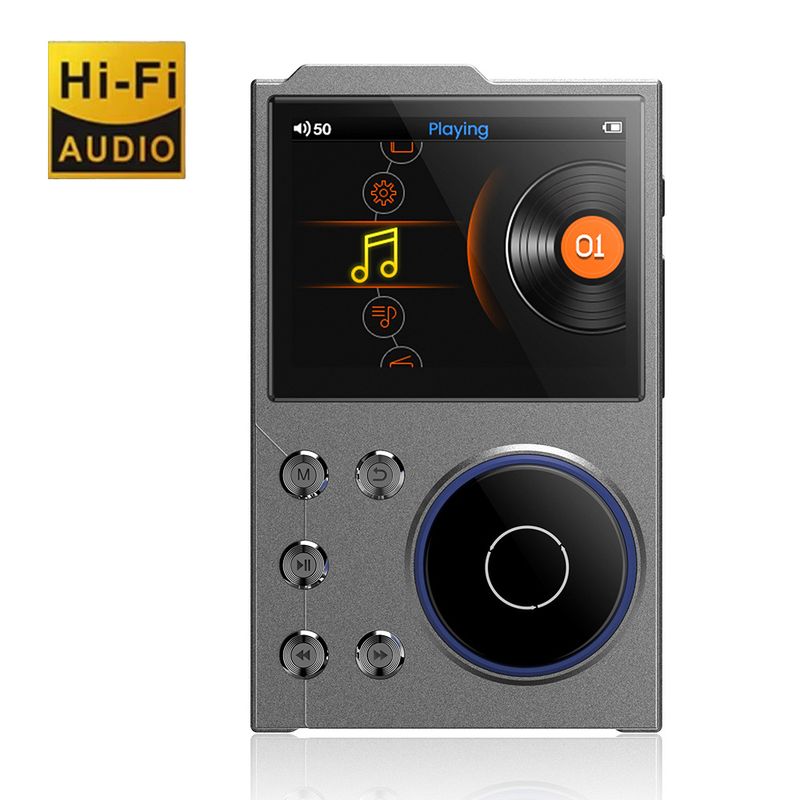 Odtwarzacz MP3 Bluetooth o wysokiej rozdzielczości – przenośny odtwarzacz muzyki HiFi z obsługą DSD256 i bezstratnym dźwiękiem do samochodu i podróży_voghion.com