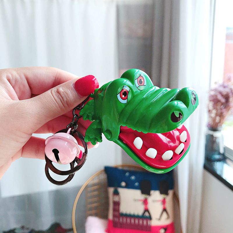 Creative Crocodile Bite Hand Keychain Prank Cartoon Backpack Pendant Exquisite Children's Personalized Small Toy_voghion.com