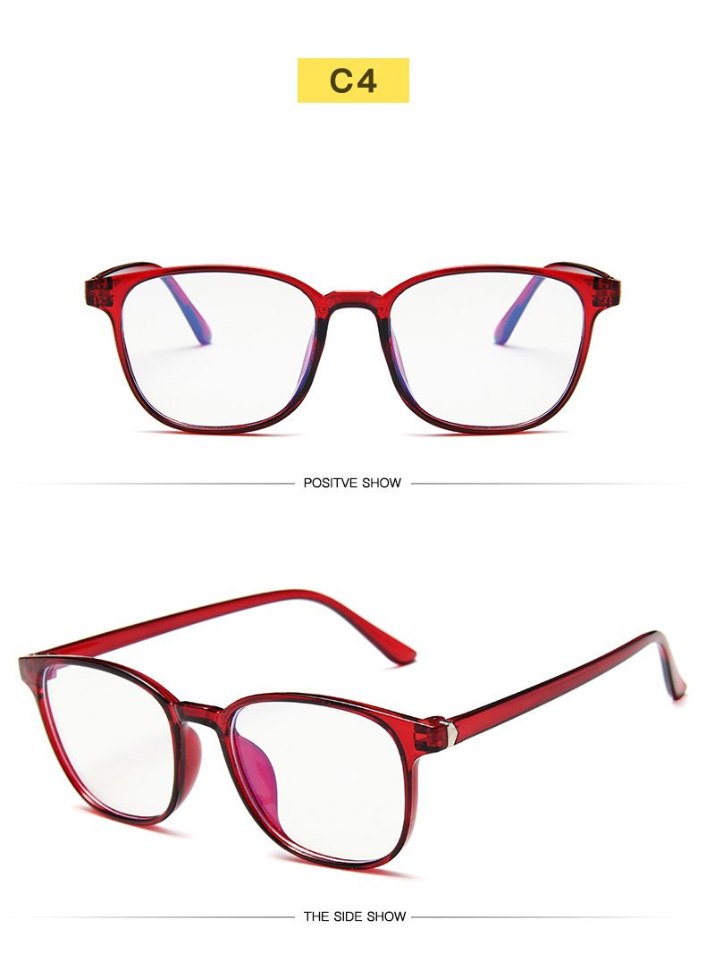 Moda RMM Retro Uomo Moda Computer Occhiali Donna Anti-Luce Blu Trasparente Rosa Montatura in Plastica_voghion.com