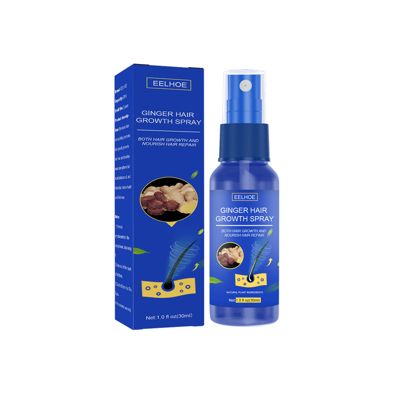 Massaggio EELHOE al cuoio capelluto allo zenzero Idratante Spray nutriente per la cura dei capelli spessi_voghion.com