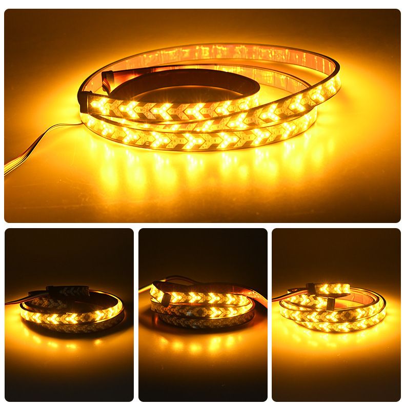 fanale posteriore per auto a spina di pesce, fanale posteriore per pick-up, LED, alta luminosità, bicolore, cintura, scansione, doppio flash, avviso di coda_voghion.com