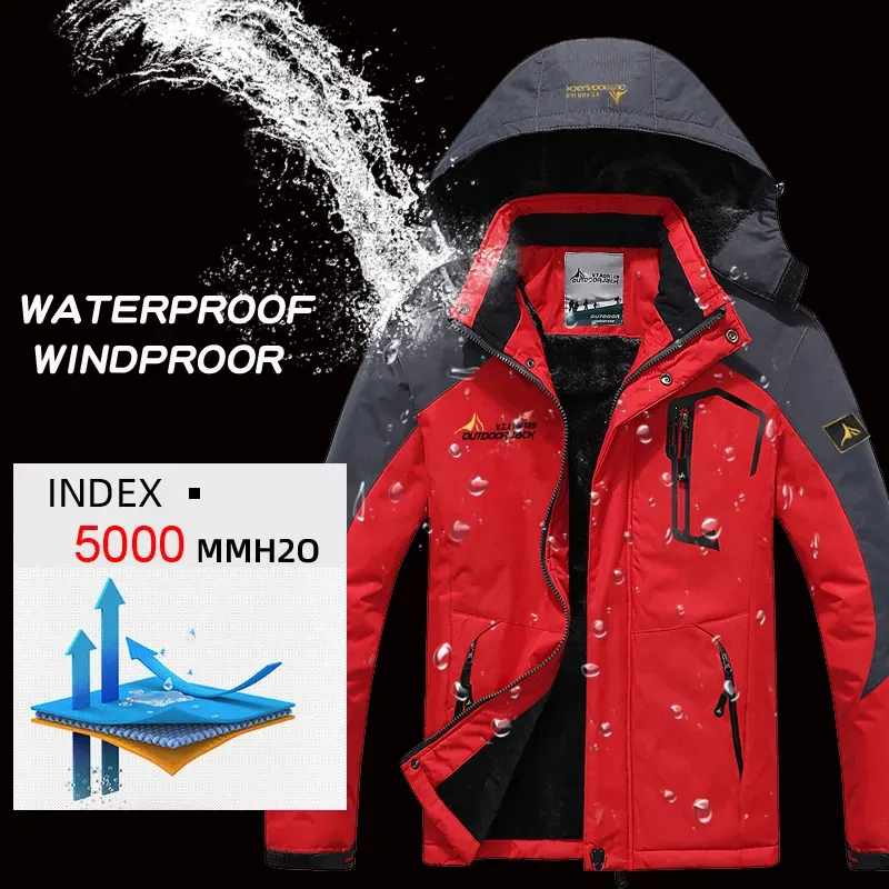 Winter Pants Men Ski Suit Set: Thickened Fleece Snowboard Jacket And Pants, Waterproof Windproof Snow Suits For Outdoor_voghion.com