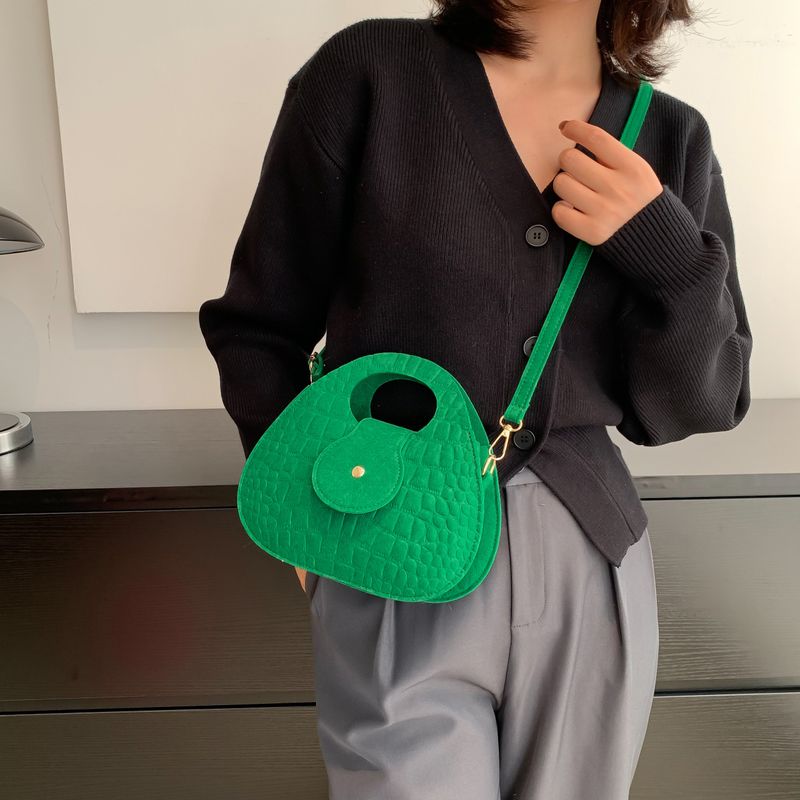 Solid Color Temperament Women's Bag Underarm Bag Casual Shoulder Bag Hand Carry Small Square Bag_voghion.com