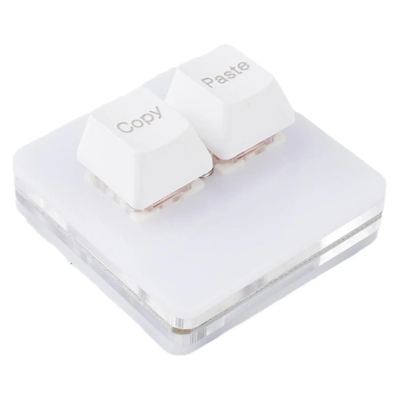 Benutzerdefinierte Mini Copy Paste 2 Tasten RGB ro OSU Tastatur Programmierbare mechanische Tastatur für Gaming-Arbeiten_voghion.com