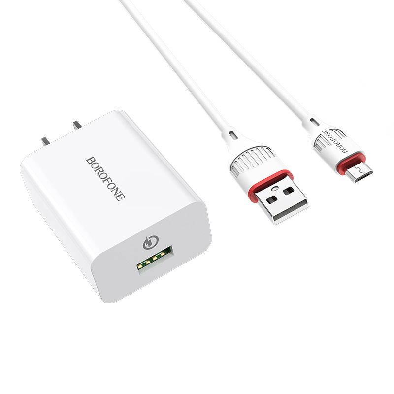 Set de cablare Android BA21 pentru festivaluri de muzică Cap de încărcare standard american Încărcător TYPE-C cu un singur port QC3.0_voghion.com