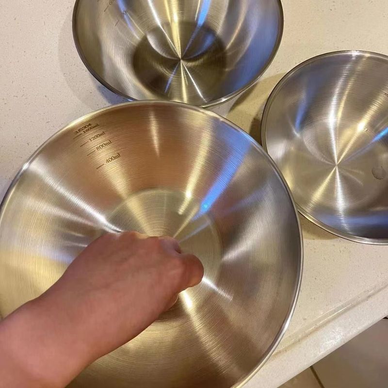 Edelstahlschüssel-Set mit Waage, zum Kochen, Backen, Aufbewahren von Lebensmitteln, Rührschüsseln mit großer Kapazität für die wichtigsten Küchenutensilien zu Hause_voghion.com