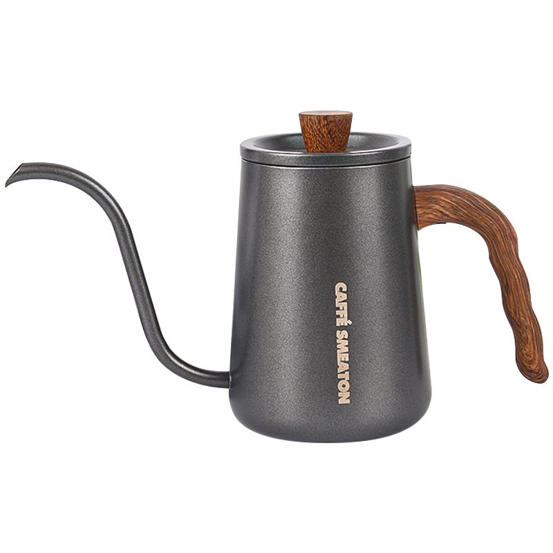 Hand Brew Slim 304 Stainless Steel Long Spout Coffee Household Thermometer Hanging Ear With Lid Water Boiling Kettle_voghion.com