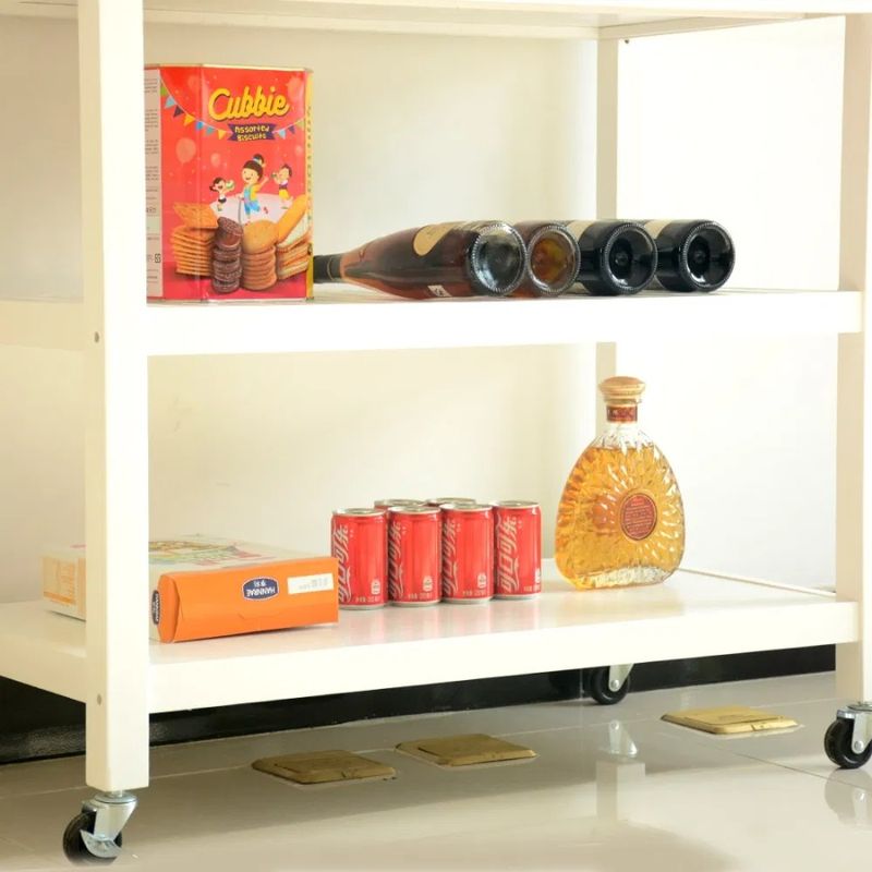 Bianco vino-faggio con cassetti, divisori, scaffali, carrello da cucina, isola portasciugamani, armadietti, scaffali_voghion.com