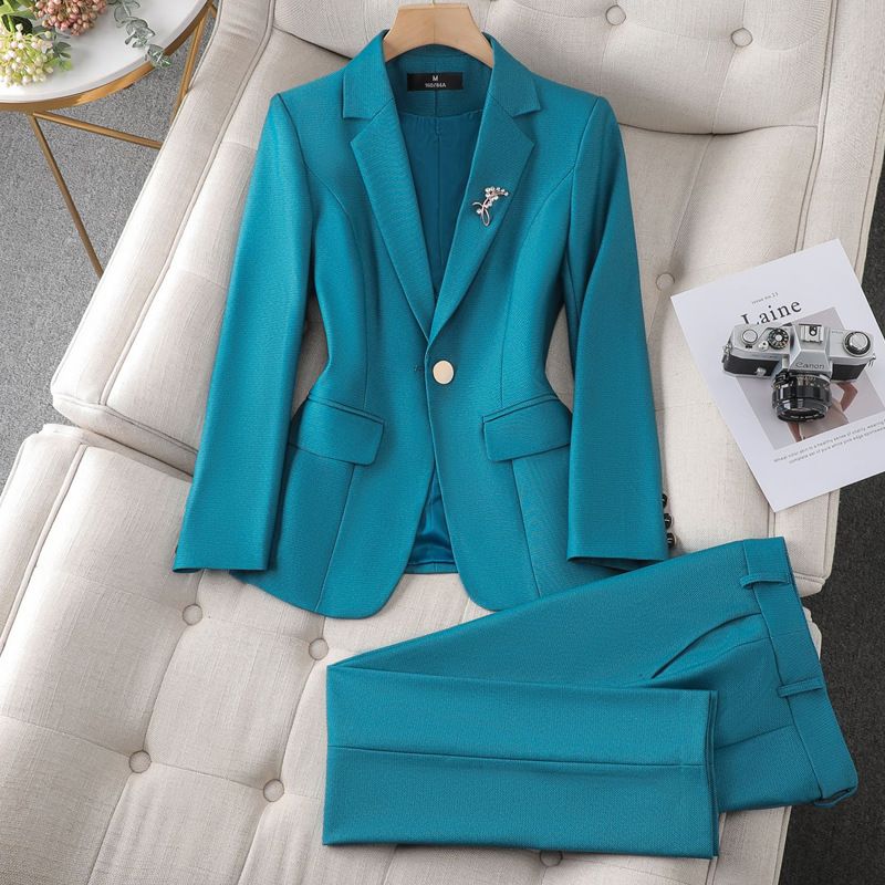 Ropa de mujer Trajes profesionales para mujer, nueva ropa de trabajo de primavera y otoño, temperamento de moda, estilo diosa, trajes casuales de alta gama._voghion.com