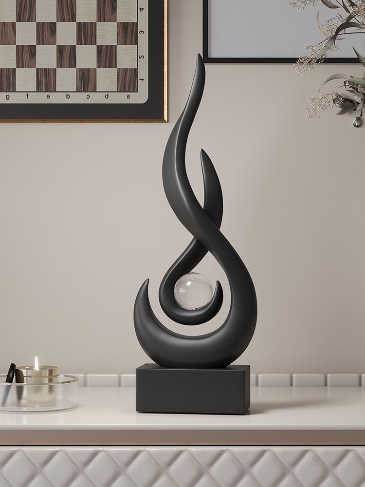 Light High End Flame Play Beads Ornaments Office Living Room TV Wine Cabinet Decoration Crafts Housewarming Gift_voghion.com
